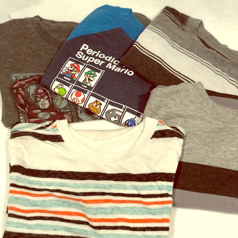 5 short sleeve shirts - boys